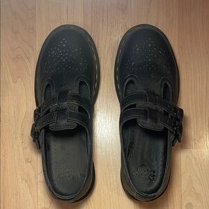 Dr Marten’s Black Leather Mary Jane Shoes